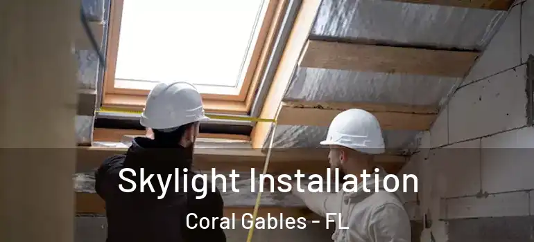  Skylight Installation Coral Gables - FL