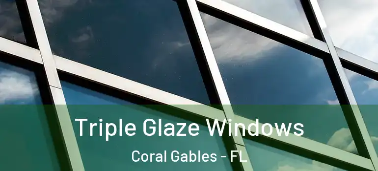  Triple Glaze Windows Coral Gables - FL